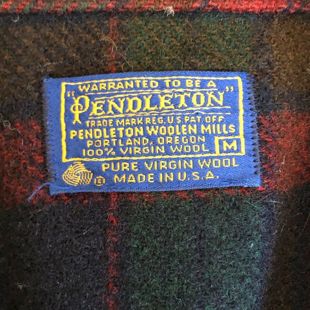 Vintage Pendleton Men's All Wool Shirt Jacket - Picture 3 of 13